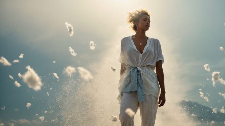 Hopeful woman standing on the beach during sunset, representing recovery from drug addiction through detox and rehab.
