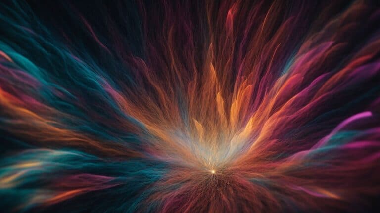 Vibrant abstract explosion of colorful streaks representing transformation and renewal associated with drug detox and rehab processes.