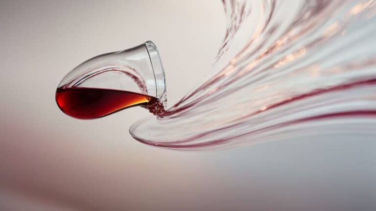 Broken glass spilling red wine, symbolizing alcohol addiction and the need for effective drug detox and rehab programs. Promoting recovery and support for substance abuse treatment.