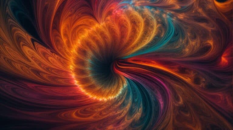 Colorful abstract swirl representing hope and transformation in drug detox and rehab recovery journeys.