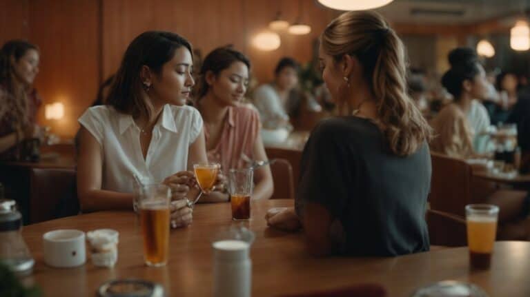 Relaxed women enjoying drinks at a social gathering, highlighting the importance of alcohol awareness in drug detox and rehab programs for comprehensive recovery.