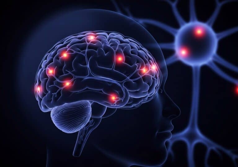 Neural connections and brain detoxification in addiction treatment, illustrating brain function and recovery in drug detox and rehab programs.
